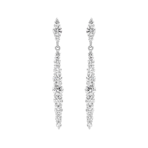 Sterling silver CZ earrings