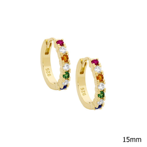 Multi Colour Hoop Earring