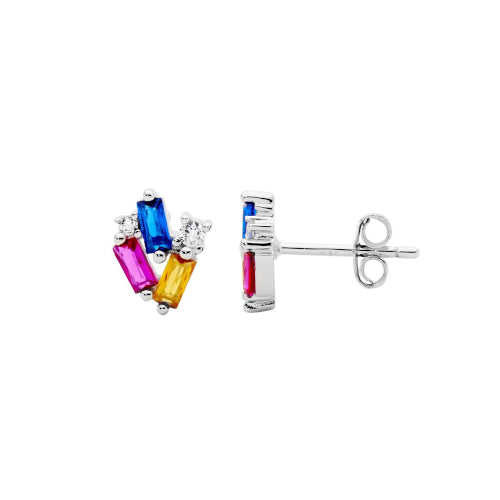 Multi cz earrings