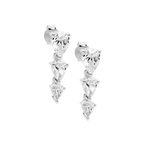 Drop CZ earrings