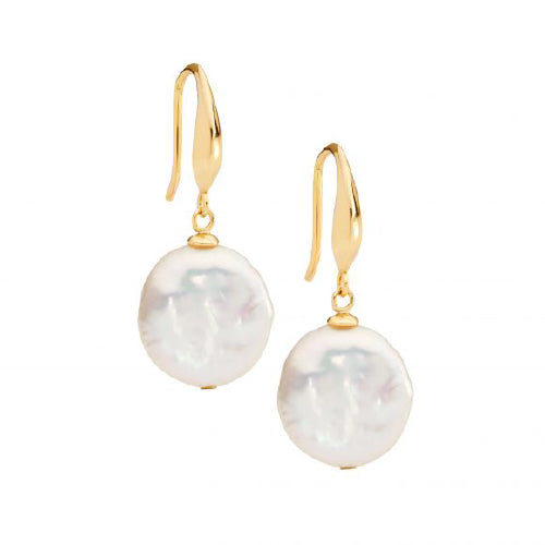 Pearl Coin earrings