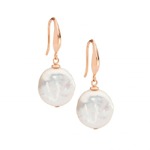 Pearl Coin Earrings