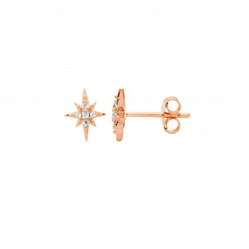 CZ star earrings