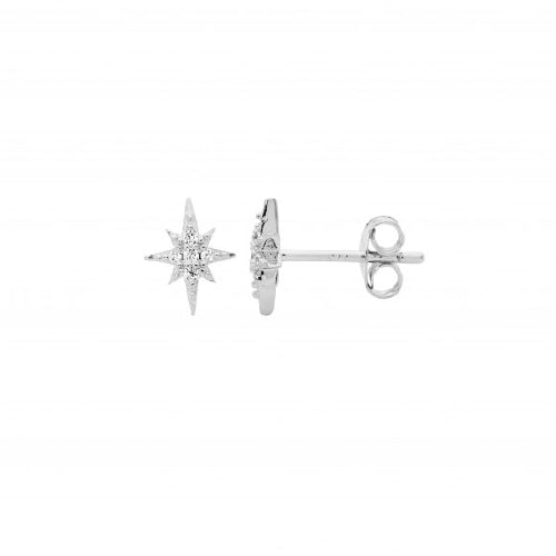 CZ star earrings