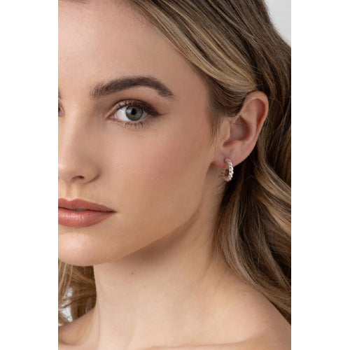 Sandy silver earring`