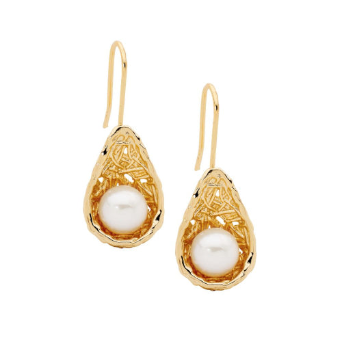 Freshwater Pearl Basket Weave earring