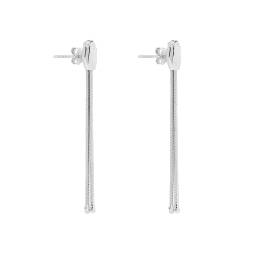 Sterling silver tassel earring