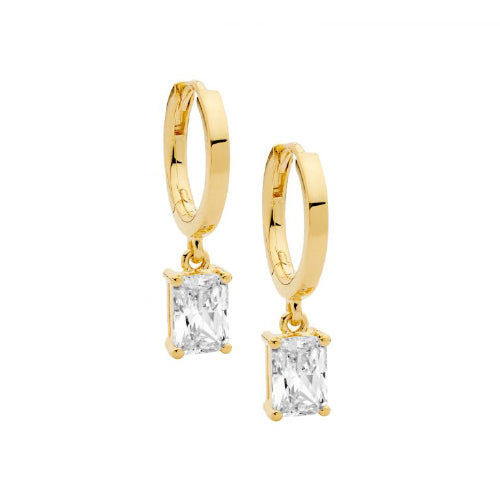 Huggie Drop Earrings