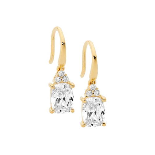 Gold Plated Cz Earrings
