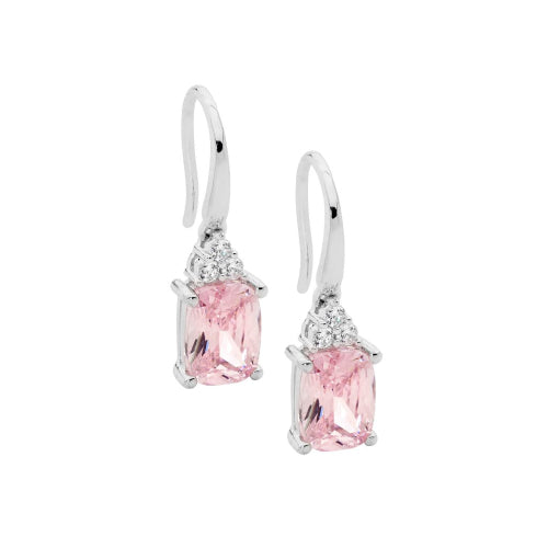 Light Pink Cz Earrings