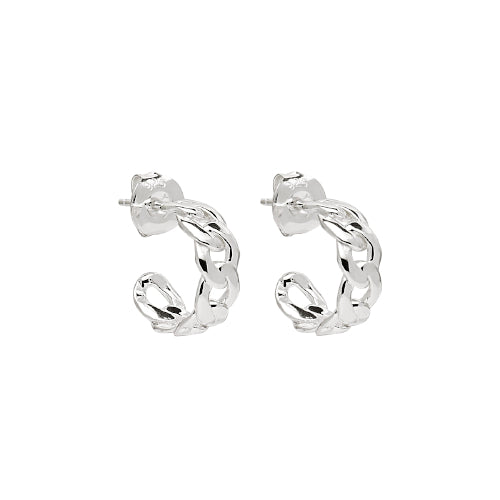 Curb chain hoop earring by Najo