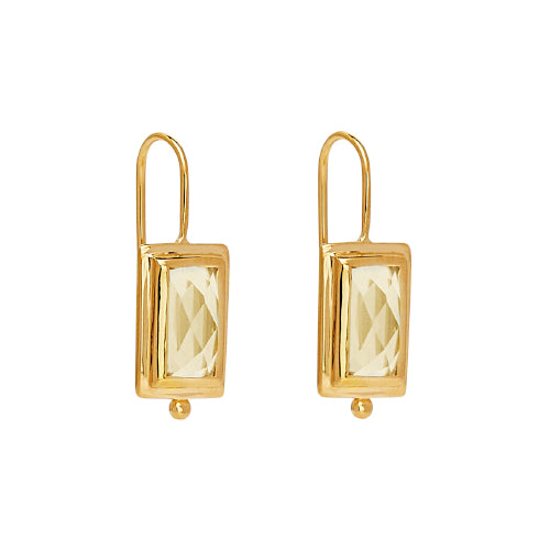 Lemon quartz earring by Najo