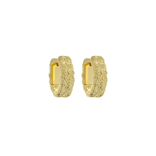 Martha gold textured hoop