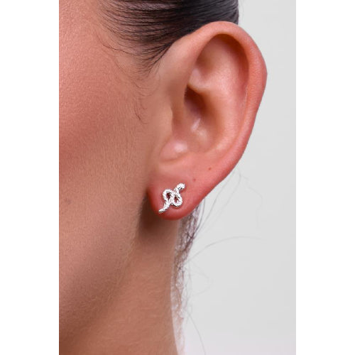 Petite Boa Silver Earring
