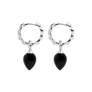 Dew Drop Onyx Earrings