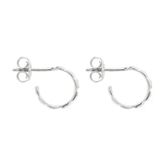 Weave Stud Hoop Earring