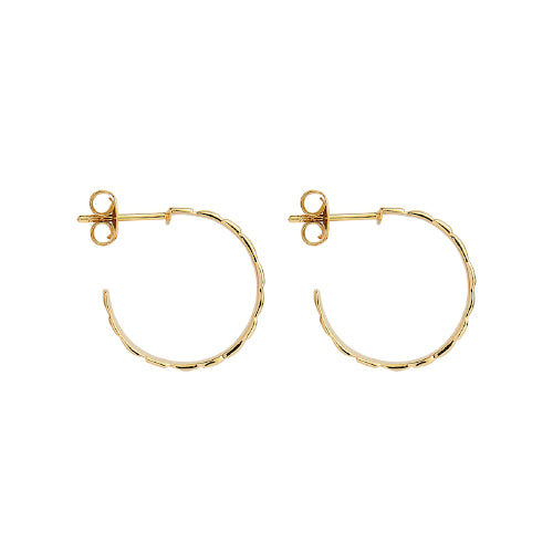 Weave hoop earring