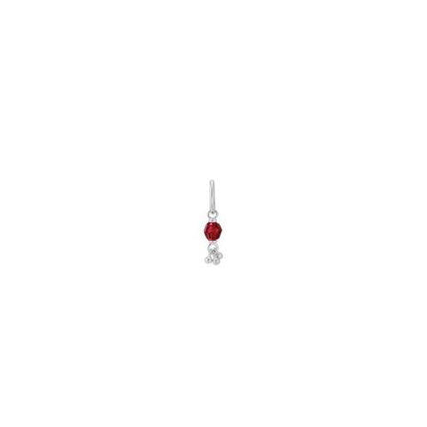 Birthstone charm by Little Kirstin Ash January