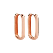 Rose gold huggie earrings