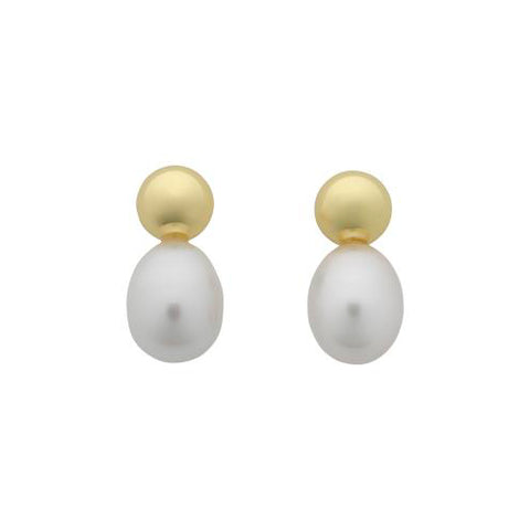 Cove Gold Pearl Earring
