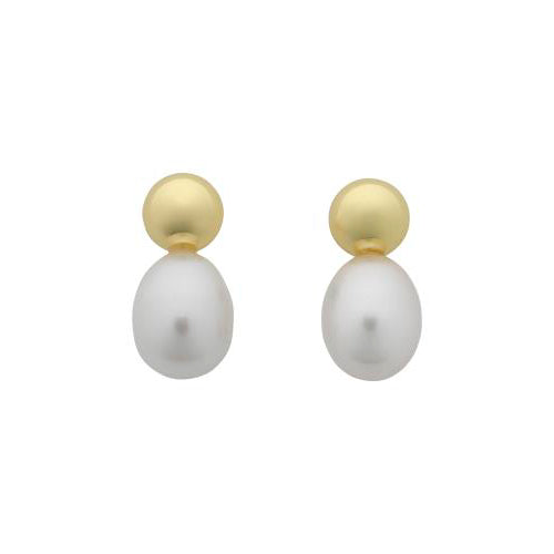 Cove Gold Pearl Earring