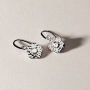 Forget-me-not hook earrings