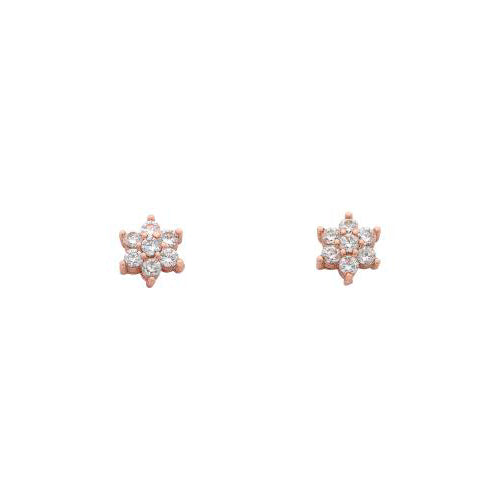 Petal Rose gold earrings