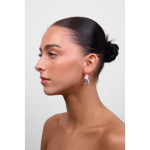 Neve Gold Double Hoop