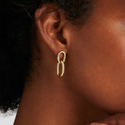 Mermaid gold earrings