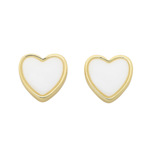 Myra Gold Heart Earrings