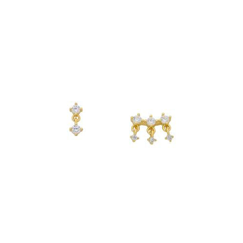 Gwen Gold Crystal Earring