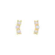 Emery Gold Opal Earrings