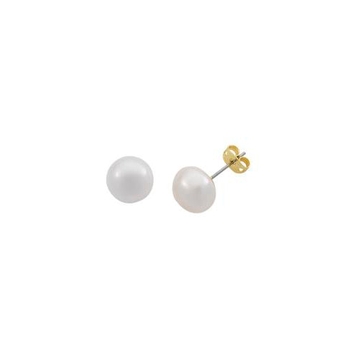Bea Gold Pearl Stud