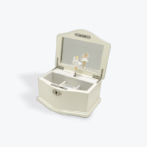 Musical Wooden Jewel Box White