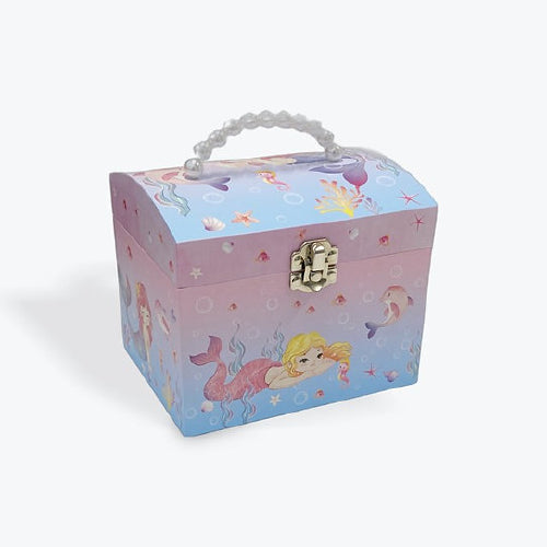 Mermaid Pearl Handle Musical Jewel Box