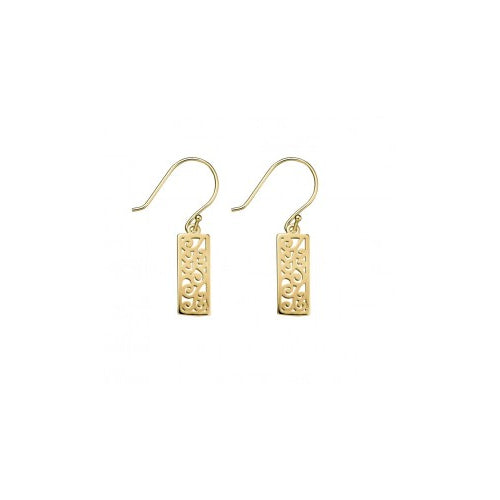 Sterling silver gold plated earrings