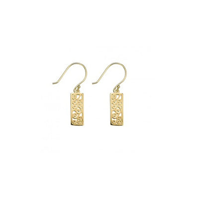 Sterling silver gold plated earrings