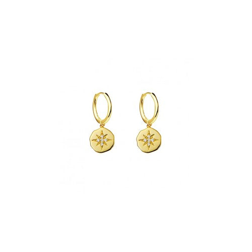 Sterling silver gold plated earrings