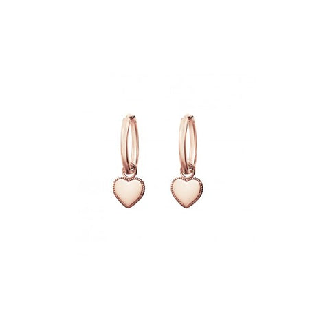 Sterling silver rose gold earrings