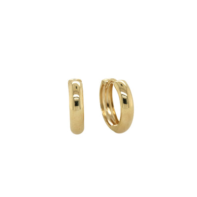 9ct bonded huggie earrings