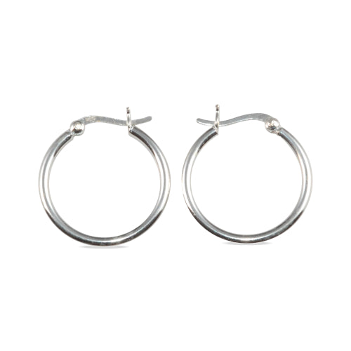 Sterling silver hoops