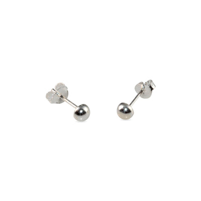 Sterling silver 4mm dome studs