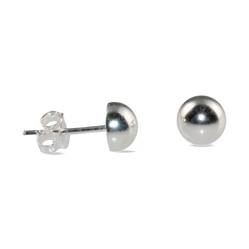 Sterling silver dome studs. 5mm