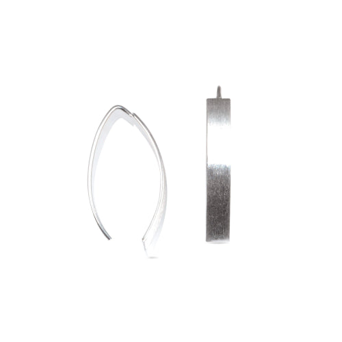Sterling silver small glam earrings.