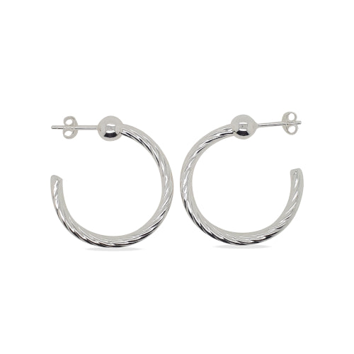 Sterling silver hoops
