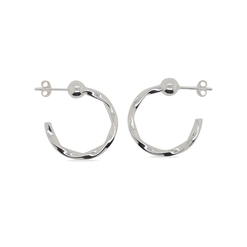 Sterling silver hoops