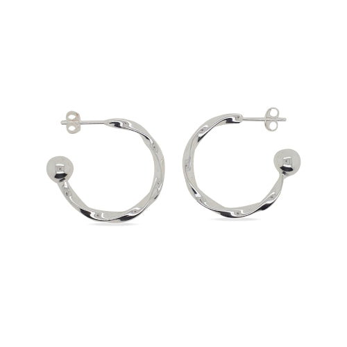 Sterling silver hoops