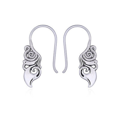 Sterling silver hook earrings