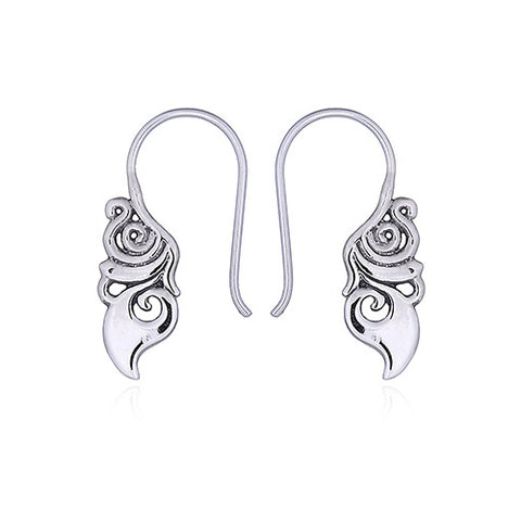 Sterling silver hook earrings