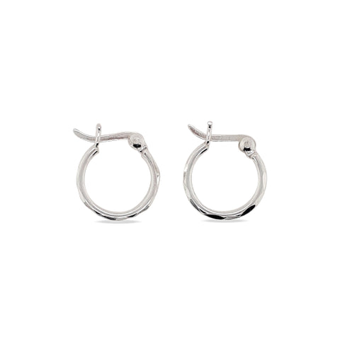 Sterling silver birthstone earrings